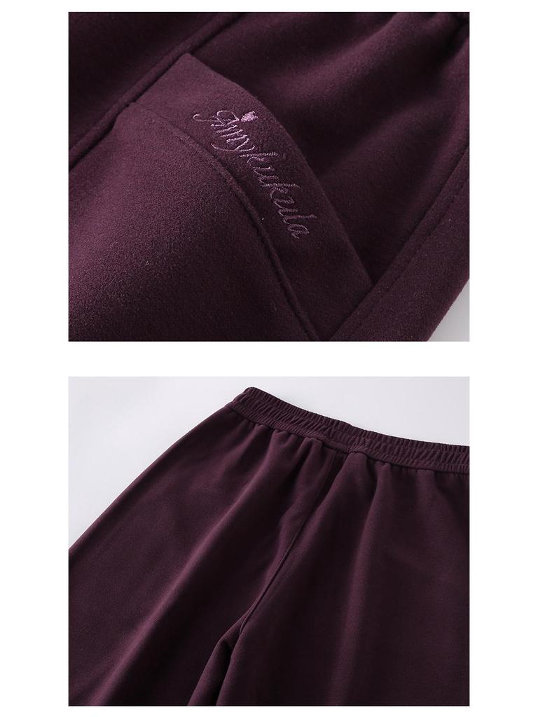 GAGN Brown Women's Casual High-Quality Loose Straight-Leg Trousers - 2026 Spring/Autumn Versatile Style