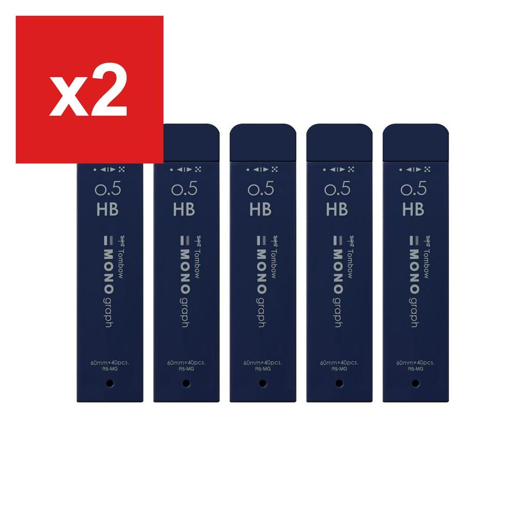 TOMBOW Mechanical Pencil Lead 'Monograph MG', 0.5mm, HB, Navy Case, R5-MGHB42-5P
