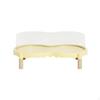 Ceramic Cat Bowl, Double Bowl Feeder, AntiSpill, Raised Stand, Easy To Clean, Multiple Colors Yellow