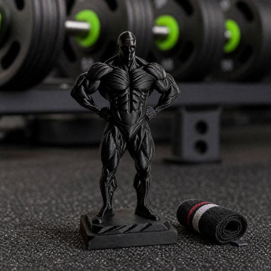Figurka Mięśniaka Drukowana w 3D, Zabawna Muskularna Rzeźba na Biurko, Kolekcjonerska Statua Siłowni Fitness, Prezent dla Mężczyzn, Kulturystów