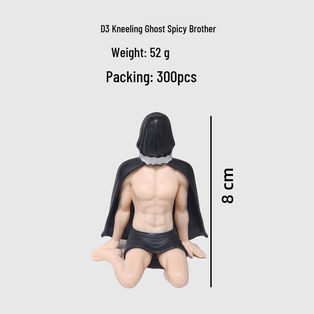 Cross-border Black Robe Queen Series Halloween Ghost Girl Car Decoration Figure.