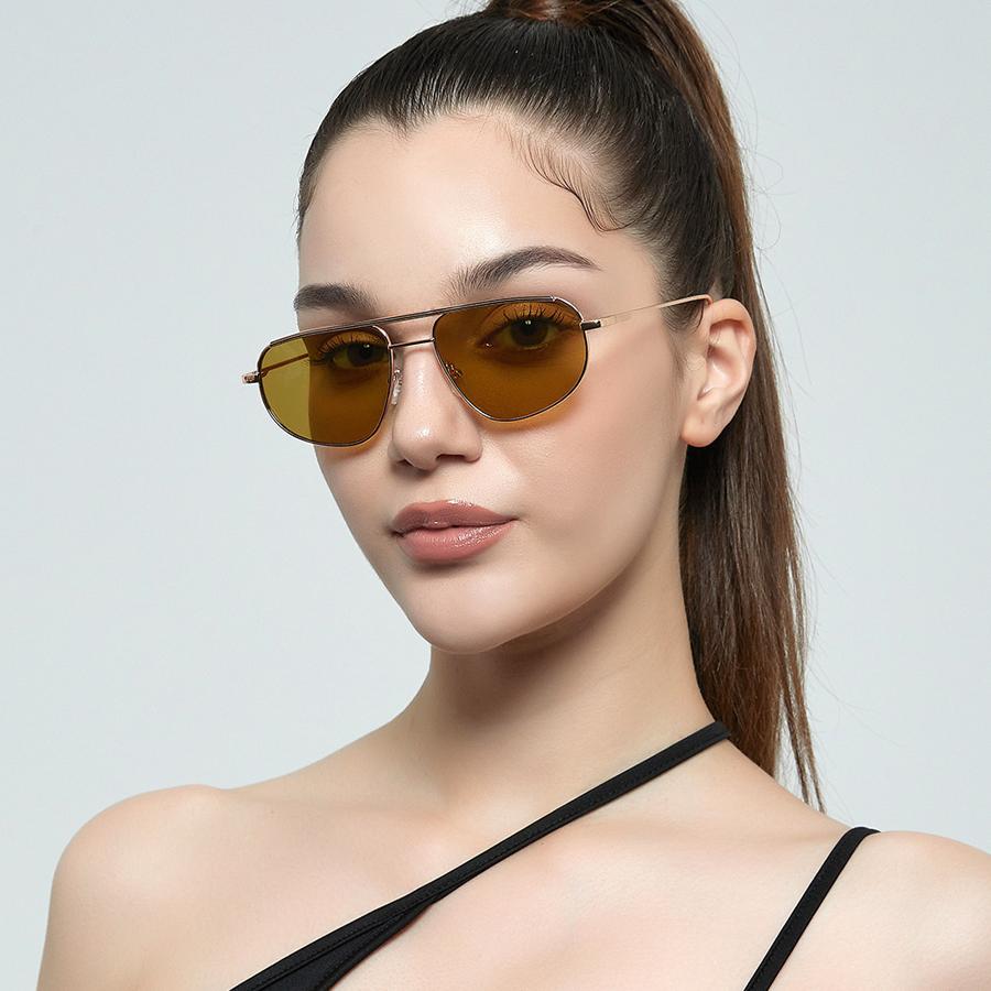 Polarized UV Protection Lightweight Comfortable Durable High Quality Retro Oval Shaped Female Sun Glasses Toad