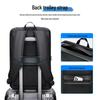 MingLu Men's ABS Hard Shell Business Travel Backpack