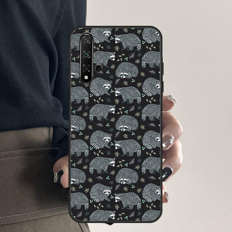 Raccoon Animal For Huawei Nova 12i 11i 8i 12s 9 10 SE Y91 Y90 Y60 Y70 Y72 Y61 P20 P40 P30 Lite P60 Pro Case