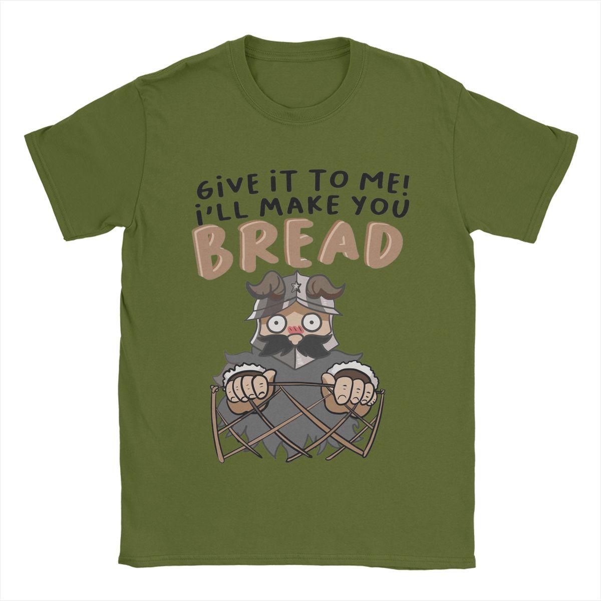 Мужские футболки I ll Make You Bread Dungeon Meshi Senshi Вкусный в подземелье Хлопковая одежда Футболки с круглым вырезом Летние футболки 4XL
