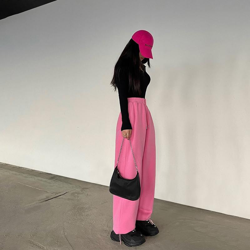 Розовые спортивные штаны для бега — фото 7