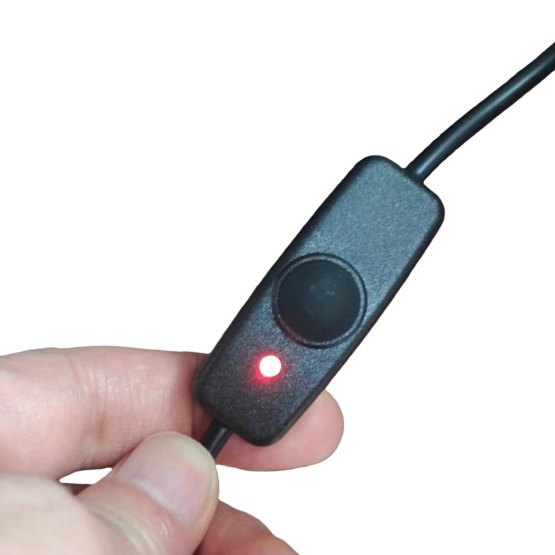 1Pcs Usb Extension Cable With On Off Switch Led Indicator For Raspberry Pi Pc Usb Fan Led Lamp Data Sync Usb 2.0 Extender Cord