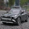 1/24 Toyota Highlander SUV Legierung Automodell Druckguss & Spielzeug Metall Geländewagen Automodell Simulation Sound und Licht Kinder Geschenk