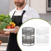 Metal Wire Storage Basket Iron Farmhouse Multifunctional Decor Storage Bin Countertop Organizer Kitchen Fruit Basket for Cabinet