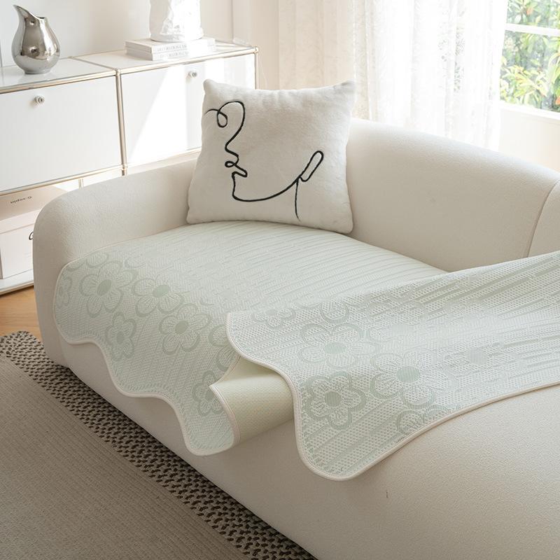 Small Fresh And Cool Sofa Cushion New Non-Slip Sofa Cover Towel Cool Doudou Summer Straight Row Sofa Seat Cushion