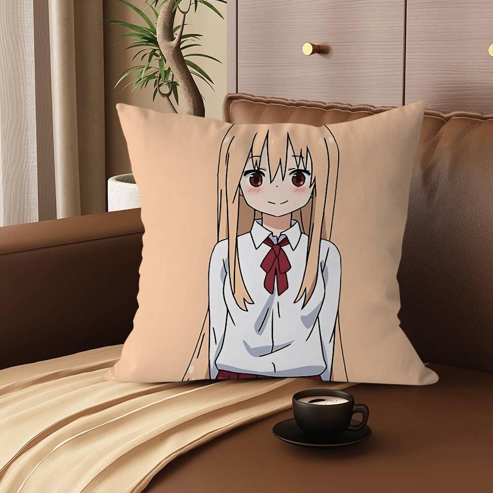 

Doma Umaru Personalized Pillow Dust Cover Bedroom Kids Party Decoration Pillowcase Birthday Children Gift 12x12Inch