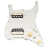 Musiclily Pro SE ST-HH-OMHA Prewired Pickguard with Alnico 5 Humbucker and Mini Toggle Switch for Strat Electric Guitar, 3-Ply, Aged White