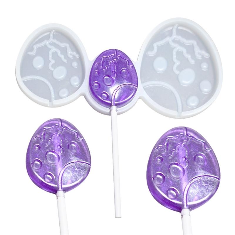 Easter Rabbit Lollipops Candy Mold DIY Cake Pastry Decor Baking Tool Chocolate Dessert Silicone Molds Non-stick
