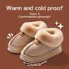 Cotton Slippers for Women Winter Snow Boots for Home and Indoor Warmth with Plush Thick Sole Couple Slippers