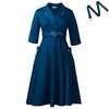 Elegant High Waist Plus Size Lapel Dress for Women - 2025 New Collection