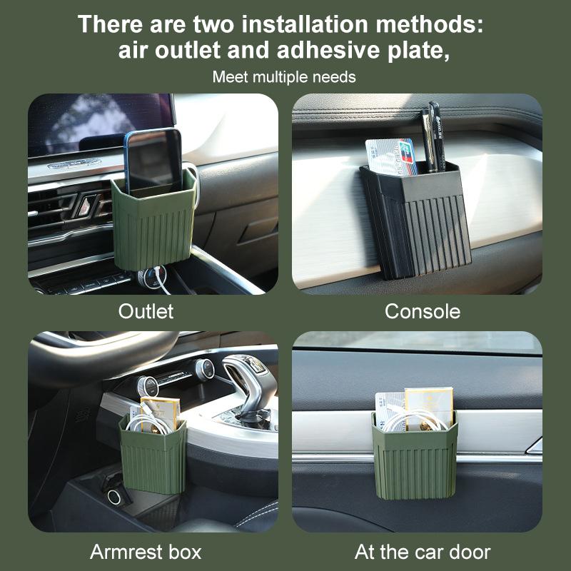 Car Storage Sticky Central Control Storage Box Multi-purpose Car Air Outlet Mobile Phone Storage Box In-car Supplie Dropshipping