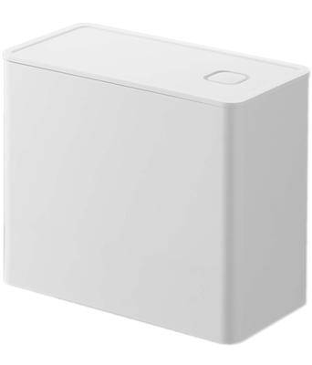 Yamazaki Tower Coffee Canister with W X D X Coffee Disassembles and Model 6907 Valve, Airtight, White, Dimensions Approx. 18.4cm 9.2cm 15.4cm H,