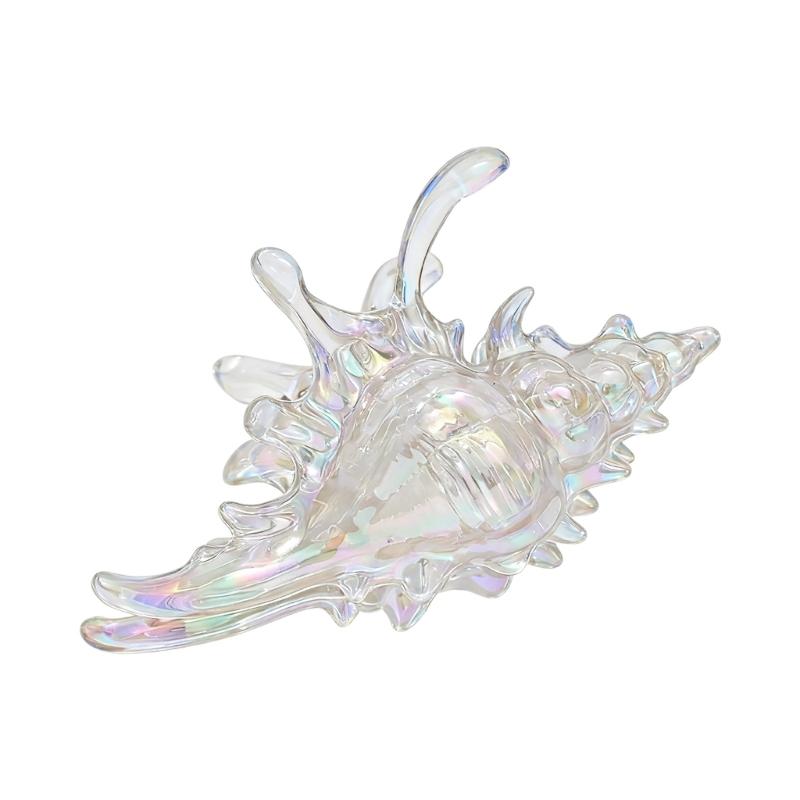 Stylish Spirals Hair Claw Clip Crystals Clear Acrylic Hair Clasp for Daily Use Secure Hold Gentle On Scalp