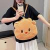 Lovely Bear Doll Backpack Fashion Forward Bag for Students Teenagers
