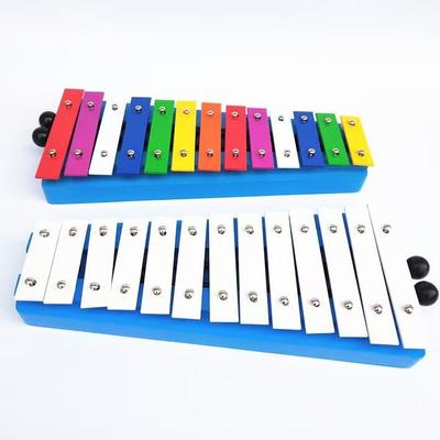13-Tone Aluminum Glockenspiel for Early Childhood Education - Colorful Hand-Knocked Percussion
