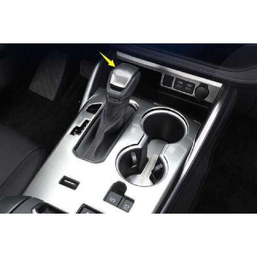 Silver Titanium Cover Trim Console Gear Shift Knob For Toyota Highlander 2020-23