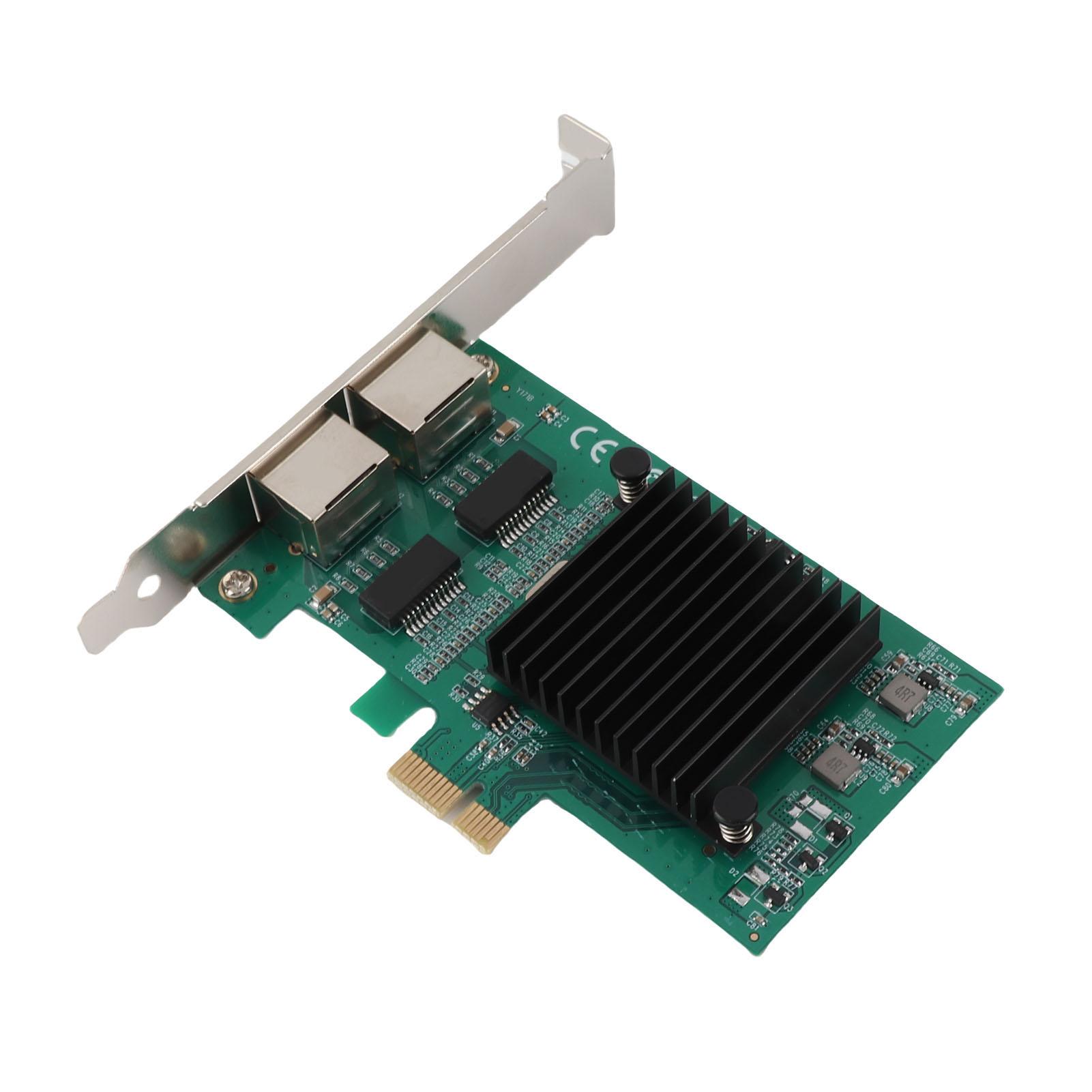 

PCI‑E Gigabit Network Card Dual Port 1000Mbps 82576 Desktop Computer Built in High Speed Dual Port Network Card