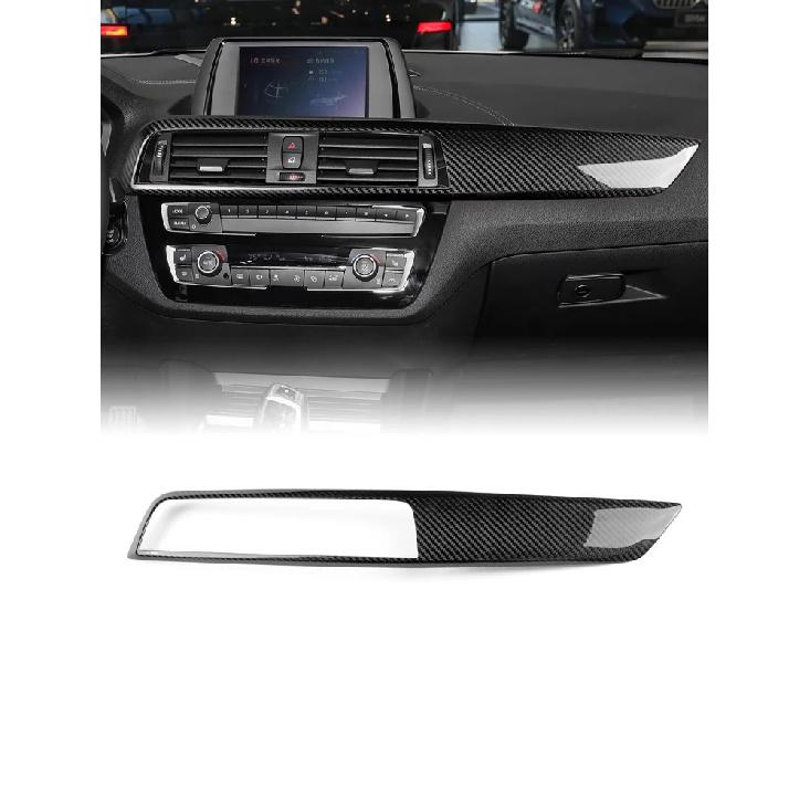 

For BMW 1 Series F20 F21 F22 F23 (2017 2018 2019) 118i 120i M140i, 3D Glossy Carbon Fiber Console Trim Anti-Scratch Dashboard чёрный