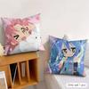 LLucky Star Anime Cute Cushion Cover Silky Short Plush Invisible Zipper Dustproof Sofa Pillow Case For Home Decor