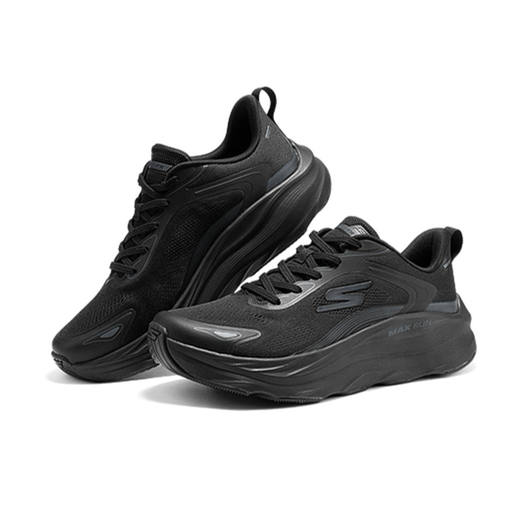 Skechers Mens Go Go Lace-Up Solid Color Durable Waterproof Rebound Low-Top Running Shoes Men sneakers 221002-BBK