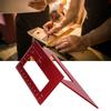 4590 Degree Multifunctional Aluminum Alloy Angle Ruler Marking Gauge Woodworking Tool (Red)