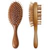 Natural Sandalwood Comb Scalp Massage Relax Airbag Brush Head Blood Circulation Smooth Hair Anti Static Wooden Massage