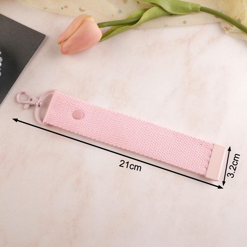 Baumwoll-Schlüsselanhänger-Lanyard Autoschlüssel Canvas-Riemen Schlüsselanhänger Schultasche Rucksack Anhänger Schlüsselkette Handgelenkschlaufen