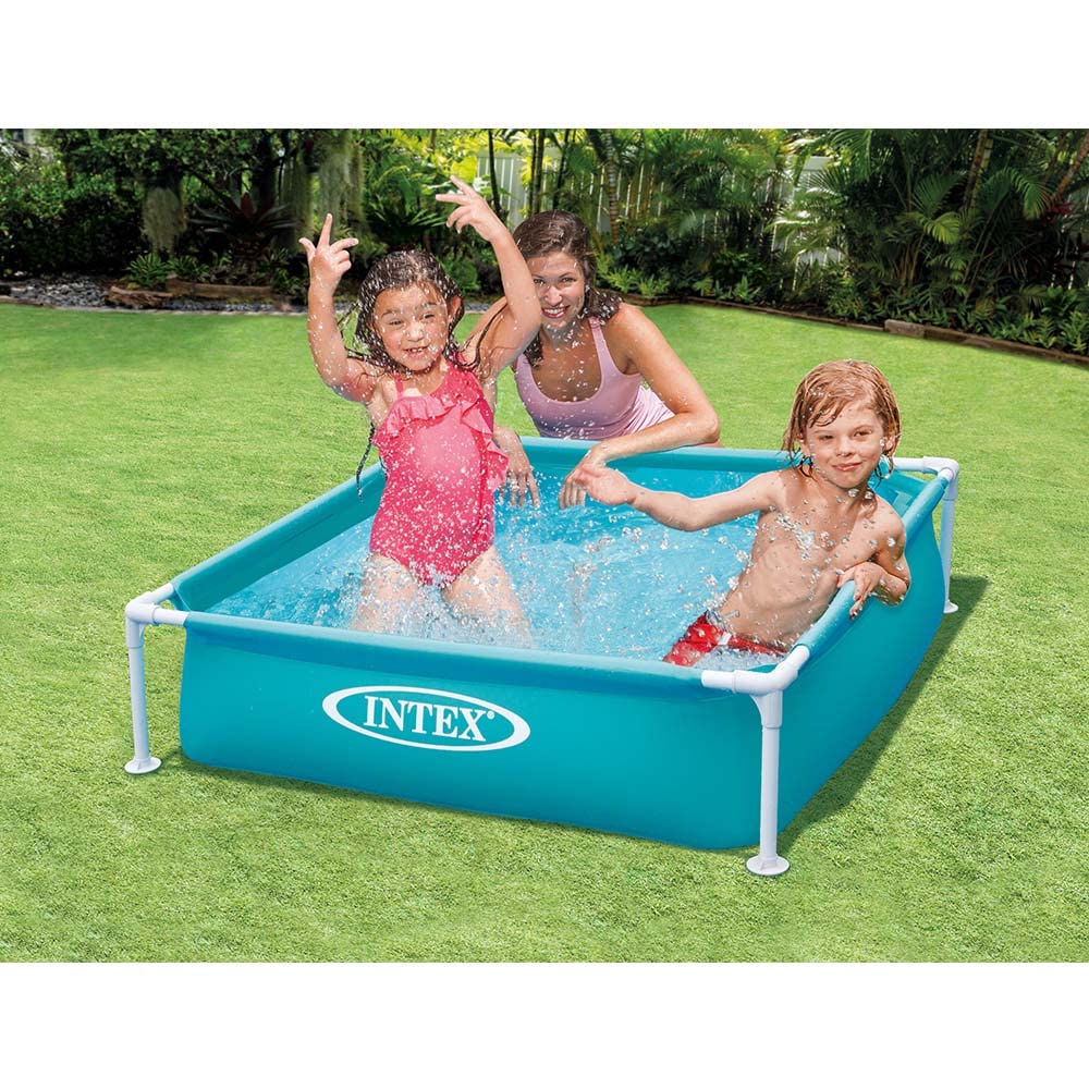 INTEX Mini Frame 122 X 122 X 30 57173 Japanese Pool, Blue, Cm, [Genuine Product]