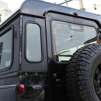 Para Land Rover Defender 2004-18 Detalles Exteriores Negro Aleación Panel de Recorte de Techo de Portón Trasero de Coche Accesorios de Modificación Exterior del Coche