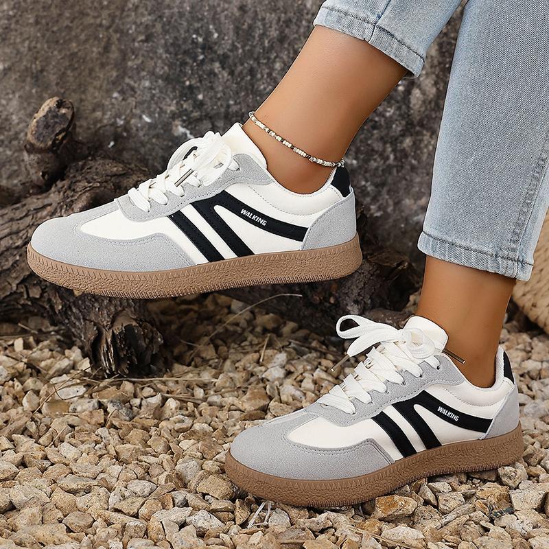 Vintage Streetwear Low Top Sneakers Women Spring Brand Designer Platform Sport Shoes Woman Non-Slip Flat Casual Shoes