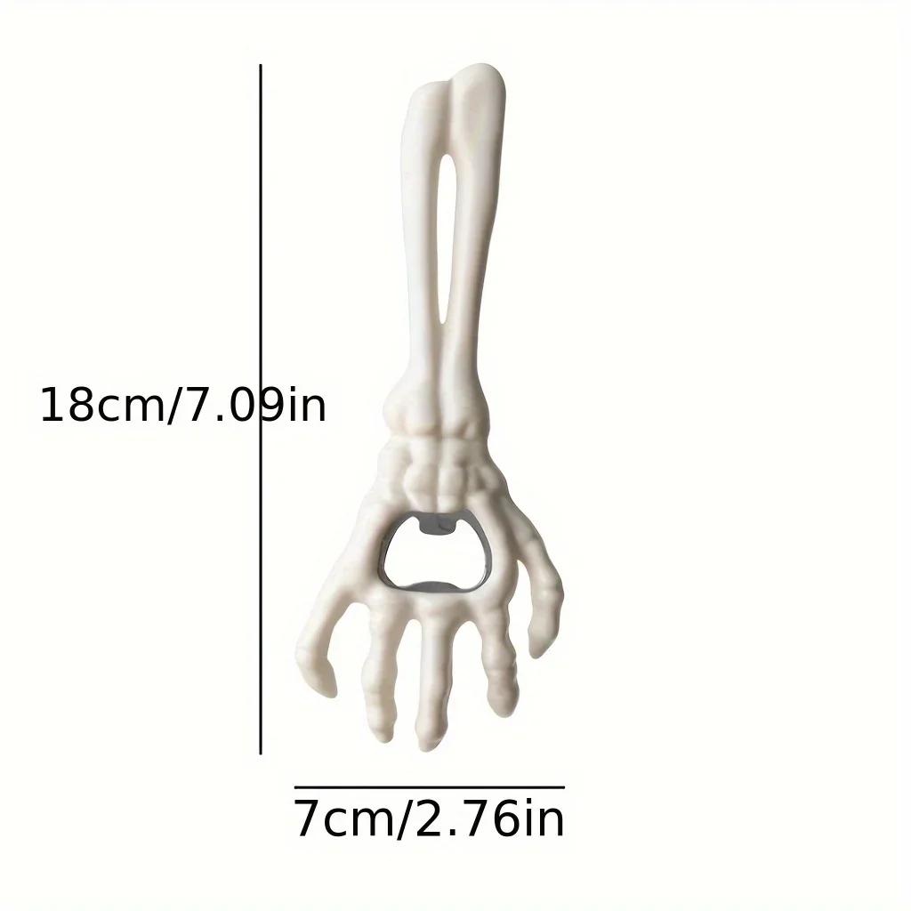 1pc Skeleton Hand Bottle Opener - Horror-Themed Cast Iron Beer Opener, Perfect for Halloween Parties & Pranks, Bar Accessories