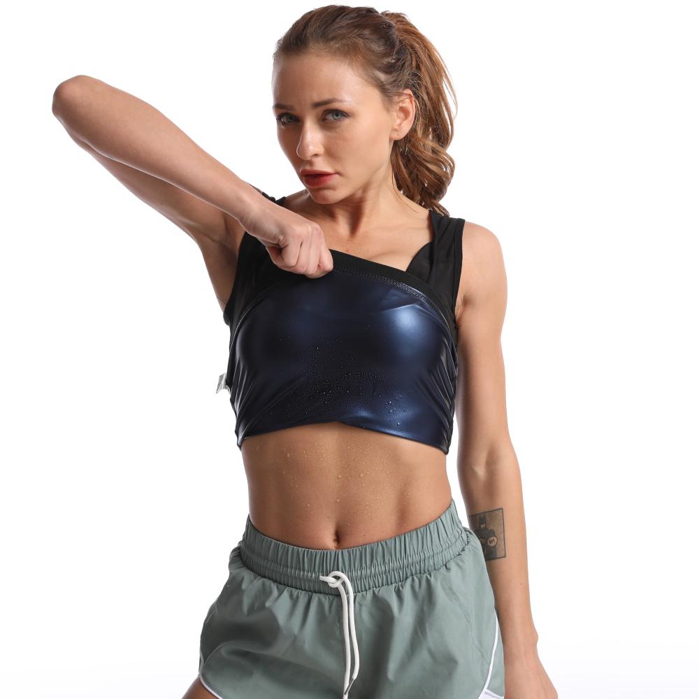 Heißer Schweiß Workout Tanktop Abnehmweste Sport Fitnessstudio Übung Fitness Dehnbar Für Frauen