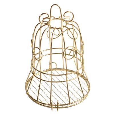 Comedouro de Pássaros Pendurado ao Ar Livre Ferramenta de Alimentação de Gordura para Pássaros Selvagens Pequena Gaiola de Metal