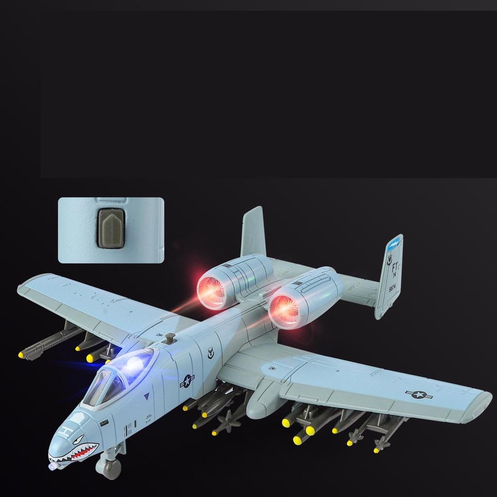 1/72 A-10 Thunderbolt II Fighter Toy Plane Aircraft Model Diecast Metal Airplane Miniature Unique Collection Gift for Children
