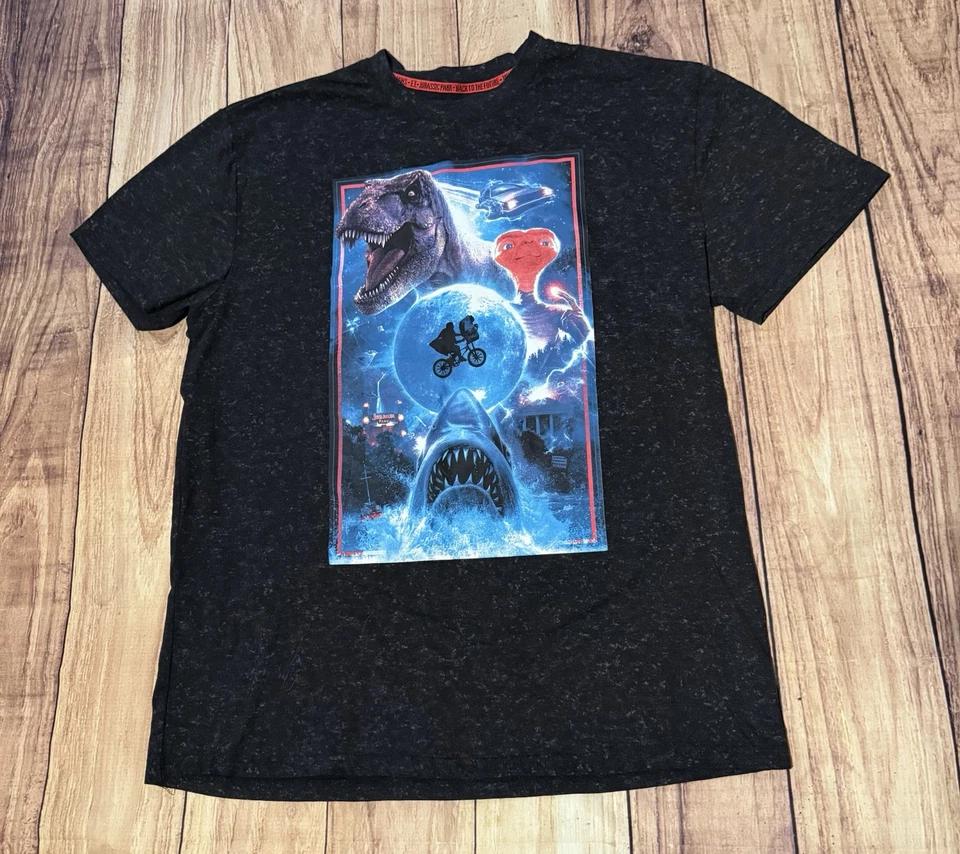 

Universal Studios Parks Shirt Jurassic Back To The Future E.T Jaws Graphic Sz XL 4XL
