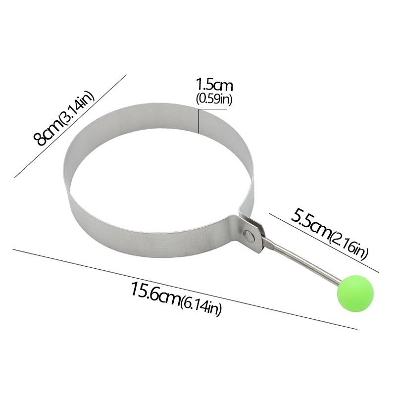 

Форма для жареных яиц из нержавеющей стали, приспособление для приготовления завтрака, омлетных колец, модель для выпечки, приспособление для приготовления блюд, кухонные принадлежности, гаджет