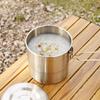 Light weight Outdoor Cooking Stainless Steel Camping Pot Multifunctional For Campers And Adventurers