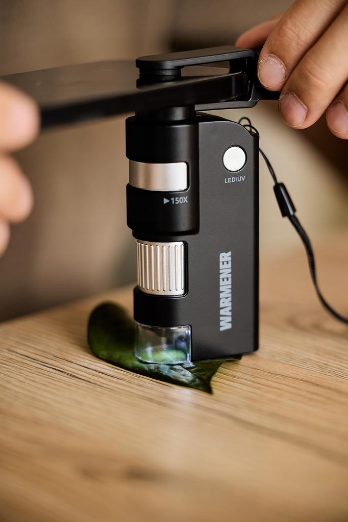 Portable Pocket Microscope for Children, Scientific, Mini, 80-150X, with Handle
