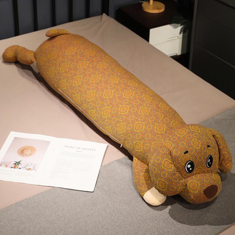 

Giant Cartoon Print Flower Pig Dog Bear Plush Long Pillow Toy Cute Soft Cushion Piggy Puppy Sleep Cushion Doll Home Room Decor 80cm