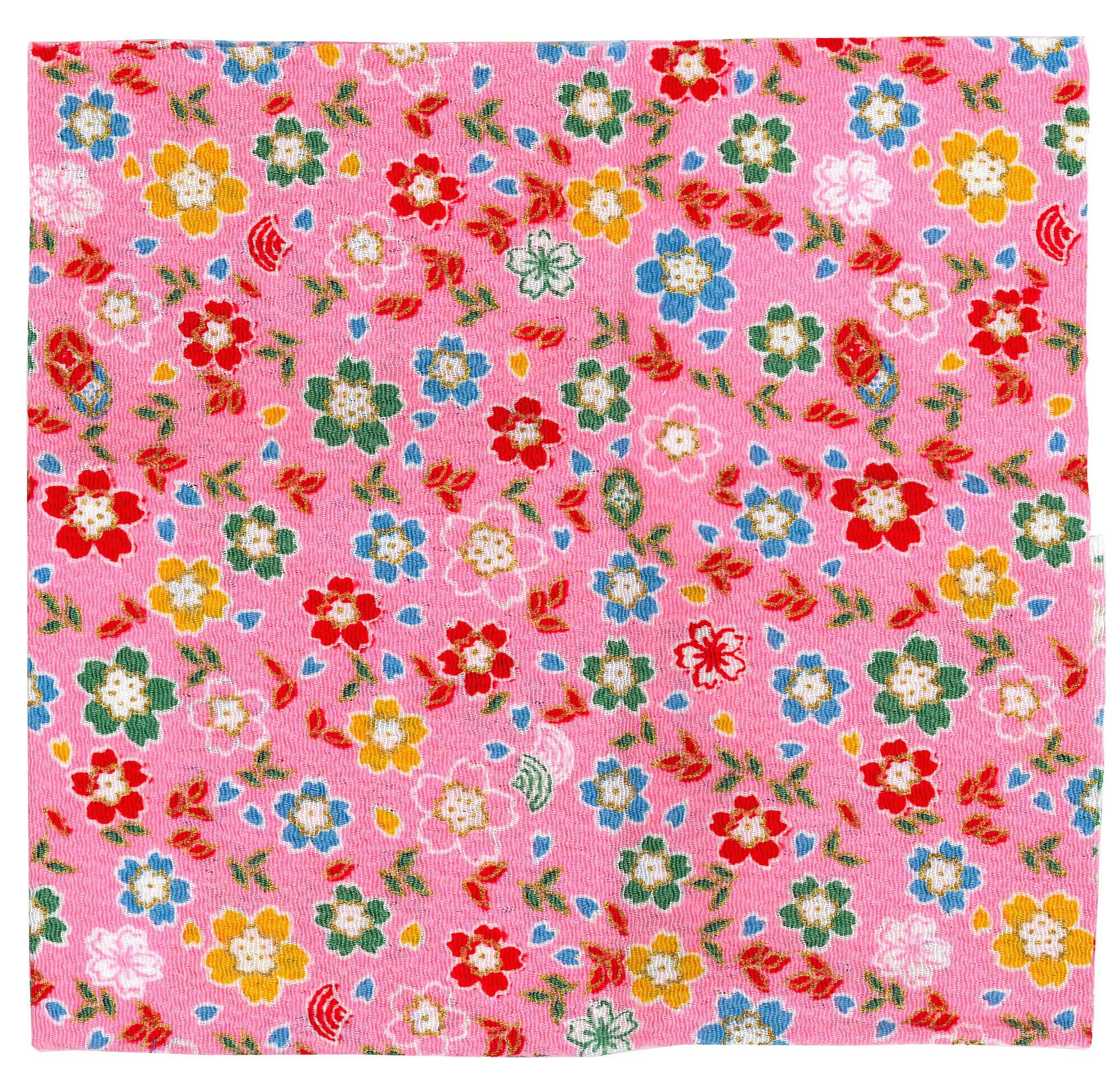 

INAZUMA Kyoto 23cm x 1 Craft Supplies Chirimen, Patterned, Gold, Approx. 33cm, Sakura, Sheet, J2-2G,