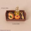 Miniature Fast Food Toy Set Lifelike Tiny Snack Model Odorless for Dollhouse Accessory DIY Craft Preschool Education Puzzle Toy