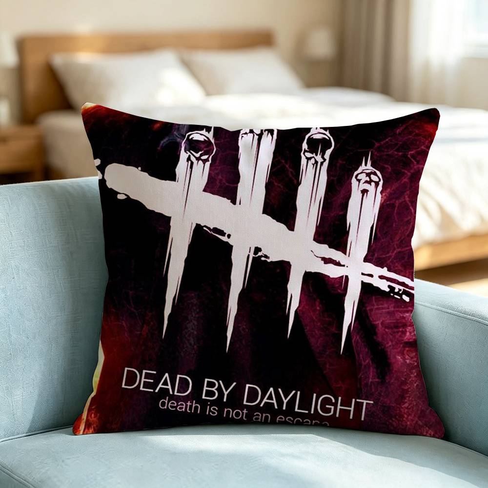 DBD Game Dead by D-Daylight Square Double-Sided printed Pillow Case Bedroom Bedside Pillow Sofa Cushion Cover Gift