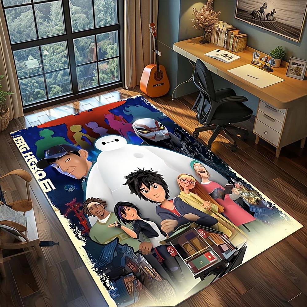 

Baymax: Heartwarming and Healing Rug Carpet Large Area Rug Non Slip Washable Floor Mat Gamer Room Bedroom Home Decor 60x90cm