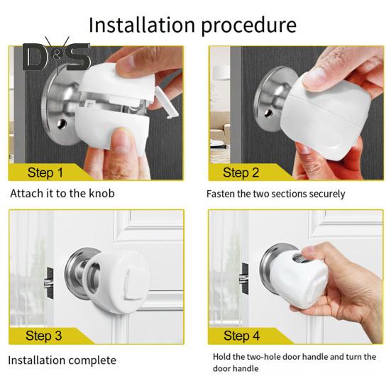 4 Pcs Door Handle Protective Covers Easy Installation Baby Safety Door Lock Childproof Door Knob Handle Cushions Door Handle Protector