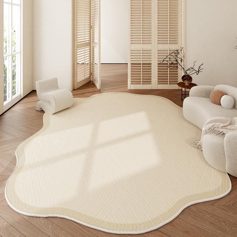Nordic Style Living Room Carpet Floor Mat Erasable Bedroom Bedside Irregular Carpet